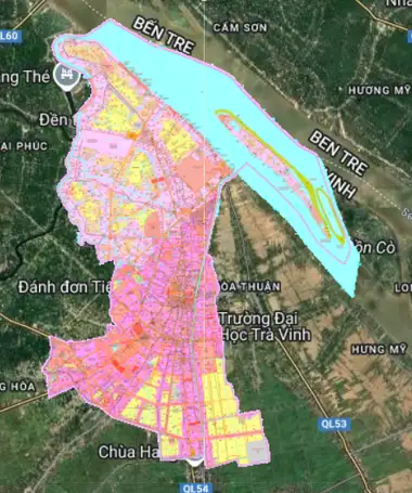 Bản đồ quy hoạch Thành phố Trà Vinh, Trà Vinh
