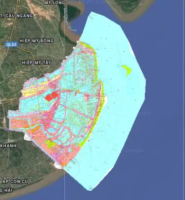 Bản đồ quy hoạch Thị xã Duyên Hải, Trà Vinh