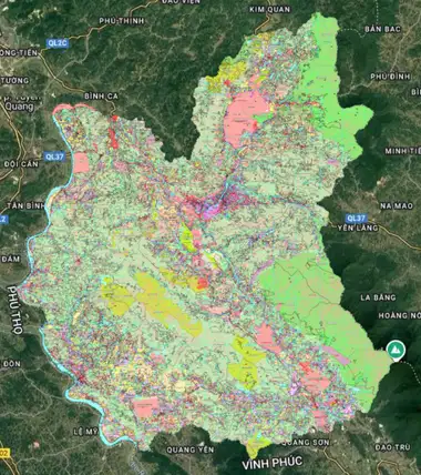 Bản đồ quy hoạch Huyện Sơn Dương, Tuyên Quang