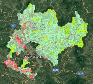 Bản đồ quy hoạch Huyện Yên Sơn, Tuyên Quang