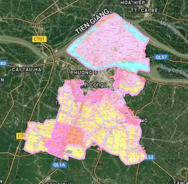 Bản đồ quy hoạch Huyện Long Hồ, Vĩnh Long