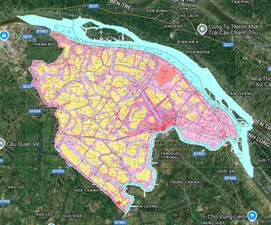 Bản đồ quy hoạch Huyện Mang Thít, Vĩnh Long