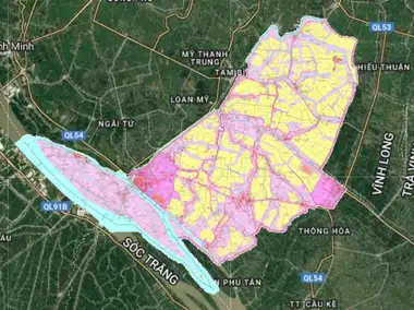 Bản đồ quy hoạch Huyện Trà Ôn, Vĩnh Long