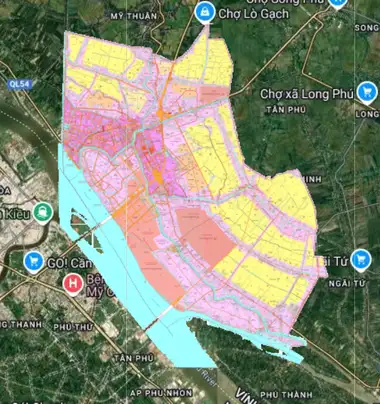 Bản đồ quy hoạch Thị xã Bình Minh, Vĩnh Long