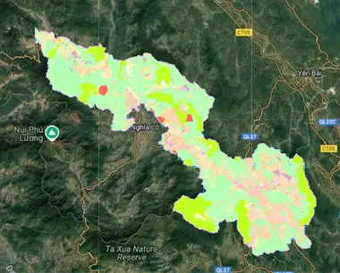 Bản đồ quy hoạch Huyện Văn Chấn, Yên Bái