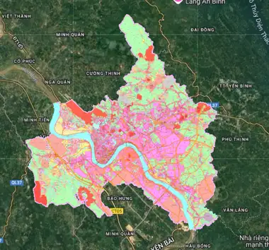 Bản đồ quy hoạch Thành phố Yên Bái, Yên Bái