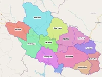 Bản đồ hành chính huyện Bắc Mê, Hà Giang trước sáp nhập