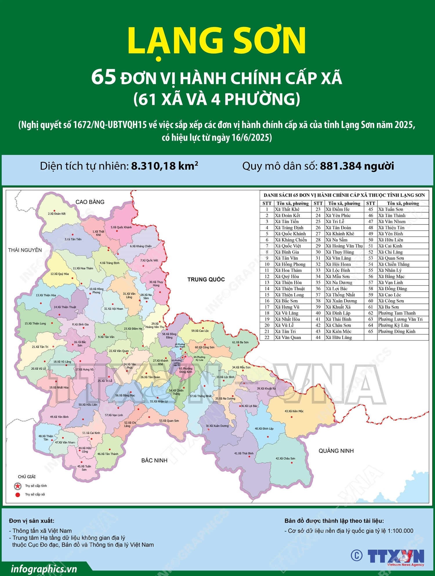 Bản đồ Lạng Sơn sau sáp nhập