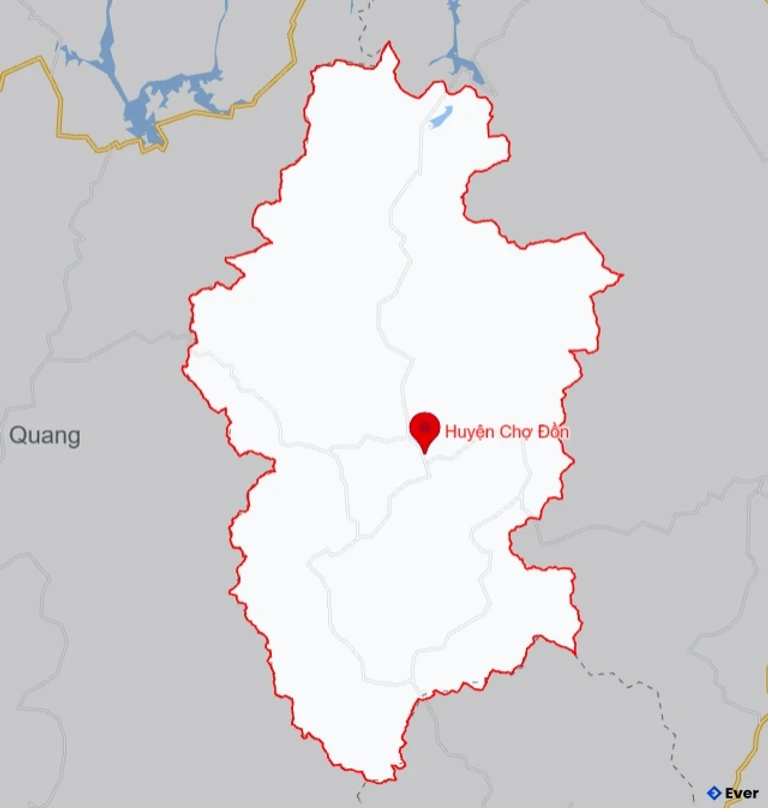 Bản đồ giao thông Huyện Chợ Đồn