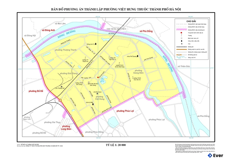 Bản đồ phường Việt Hưng, Hà Nội sau sáp nhập