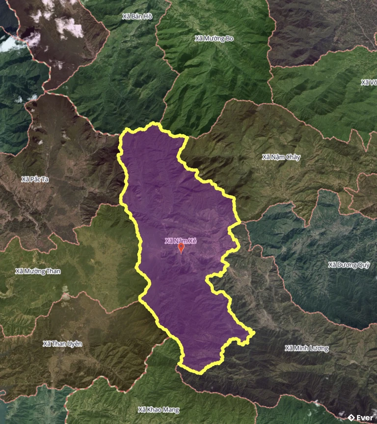 Bản đồ xã Nậm Xé, Lào Cai sau sáp nhập