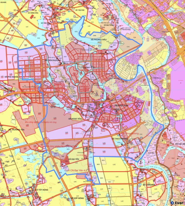 Bản đồ quy hoạch phường Chương Mỹ