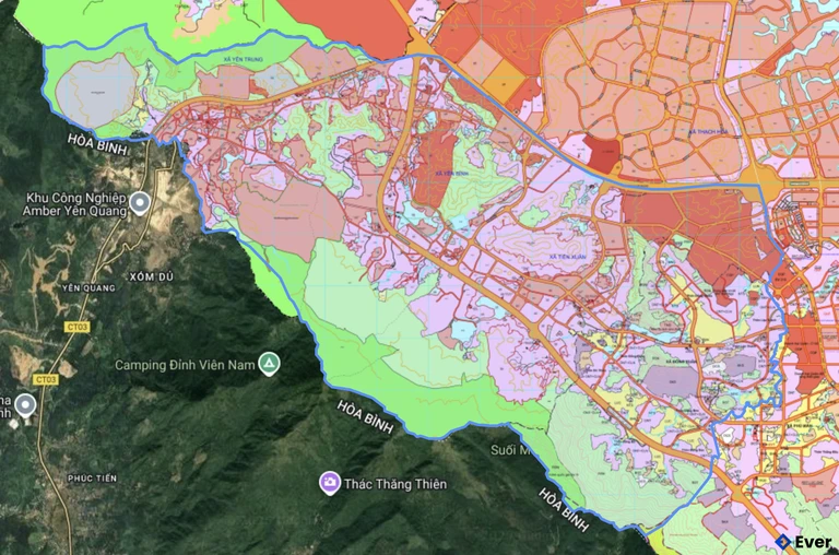Bản đồ quy hoạch xã Yên Xuân
