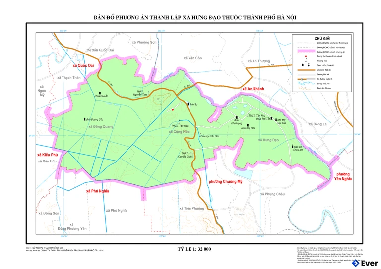 Bản đồ xã Hưng Đạo, Hà Nội sau sáp nhập