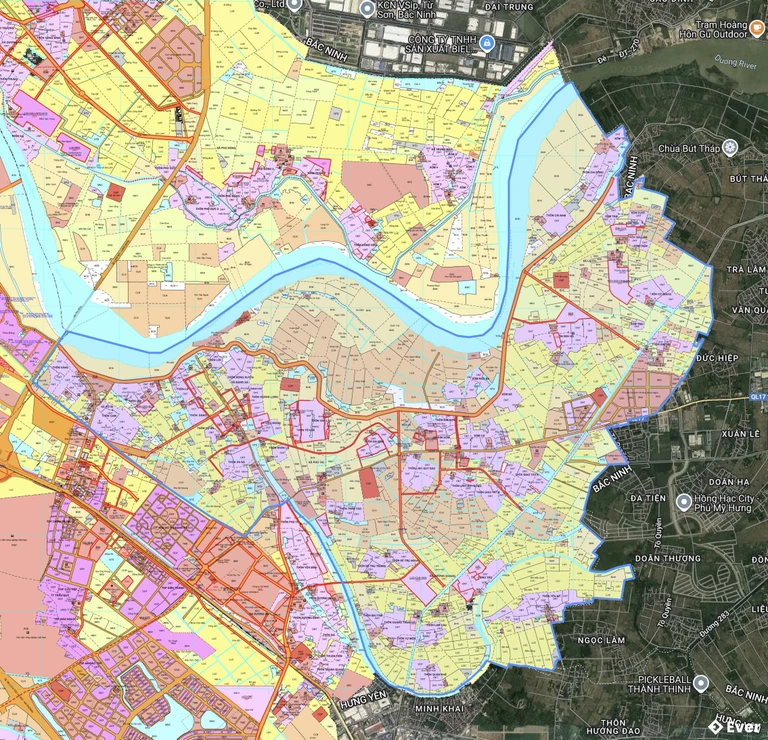 Bản đồ quy hoạch xã Thuận An