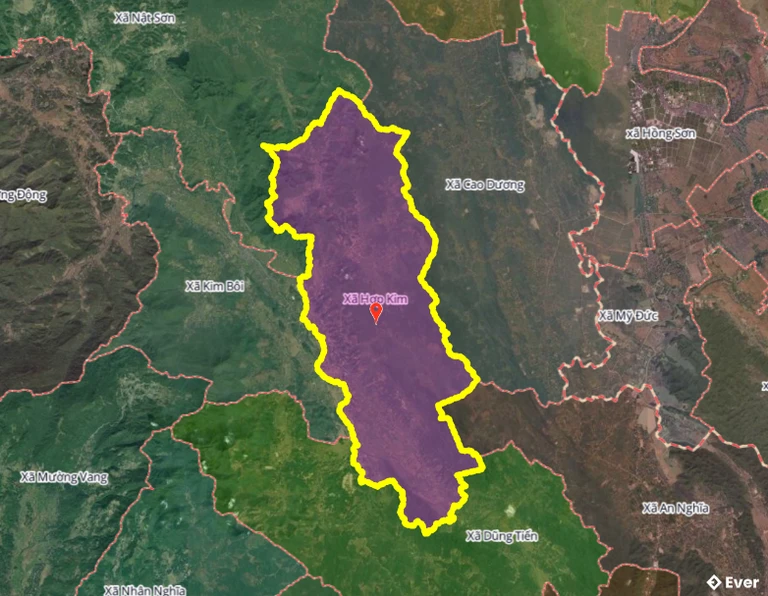 Bản đồ xã Hợp Kim, Phú Thọ sau sáp nhập