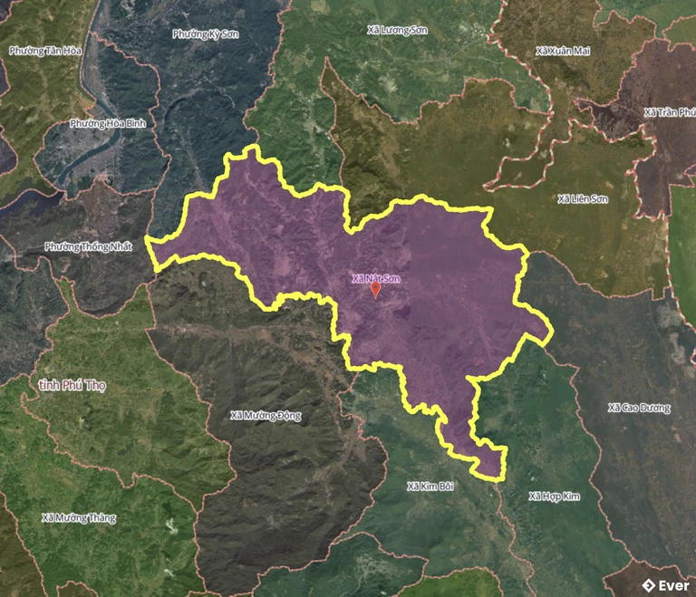 Bản đồ xã Nật Sơn, Phú Thọ sau sáp nhập