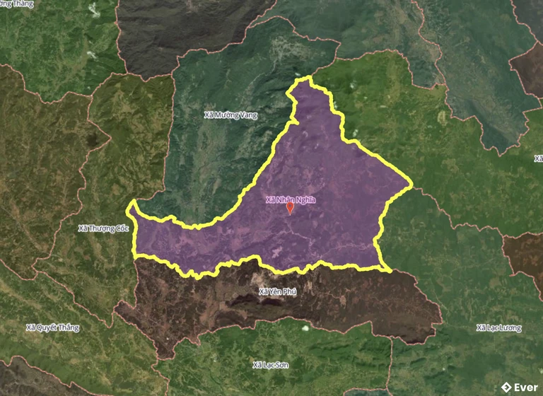 Bản đồ xã Nhân Nghĩa, Phú Thọ sau sáp nhập