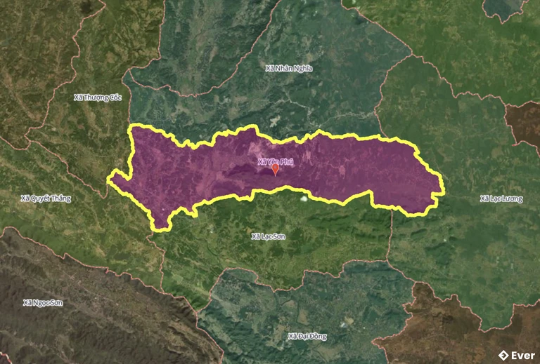 Bản đồ xã Yên Phú, Phú Thọ sau sáp nhập