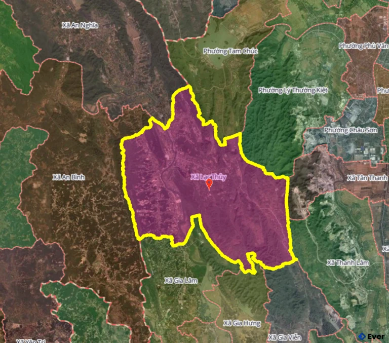 Bản đồ xã Lạc Thủy, Phú Thọ sau sáp nhập