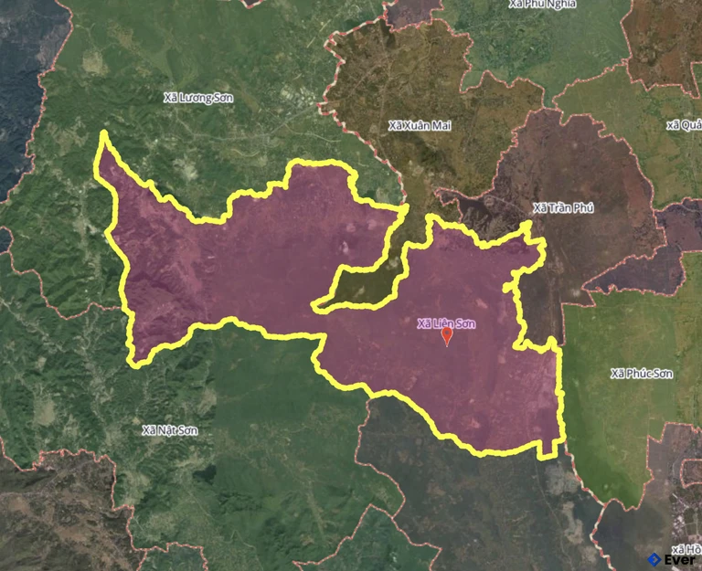 Bản đồ xã Liên Sơn, Phú Thọ sau sáp nhập