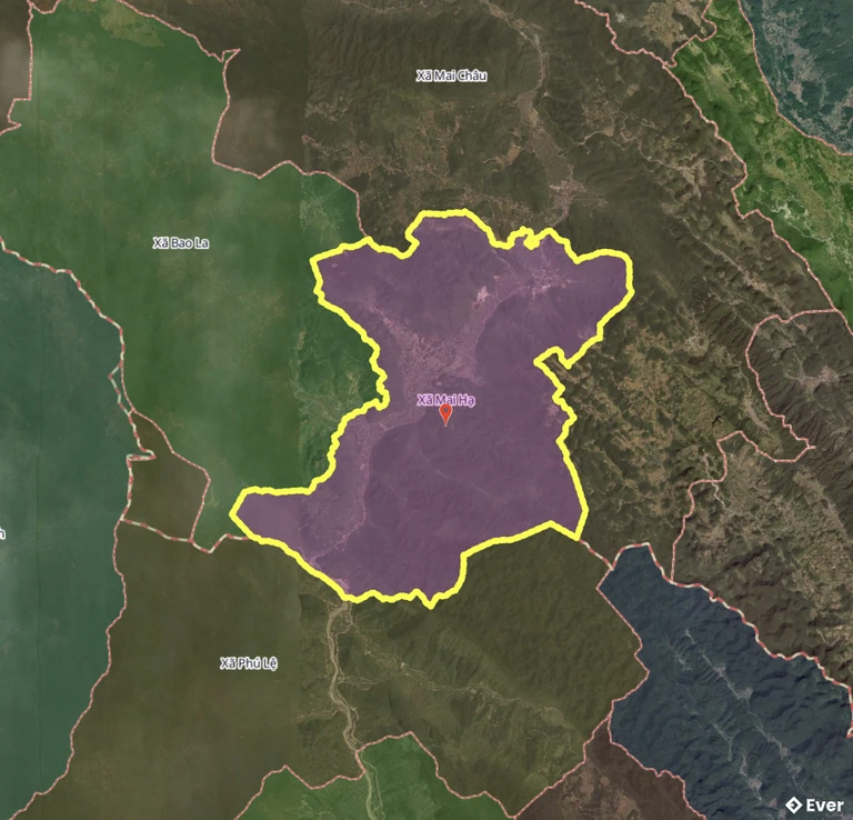 Bản đồ xã Mai Hạ, Phú Thọ sau sáp nhập