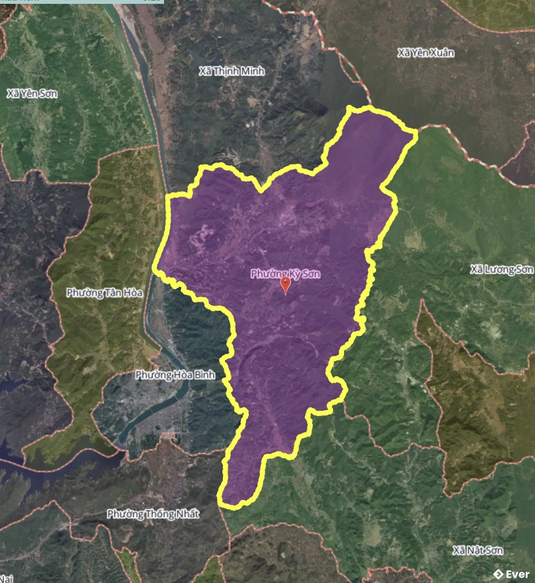 Bản đồ phường Kỳ Sơn, Phú Thọ sau sáp nhập