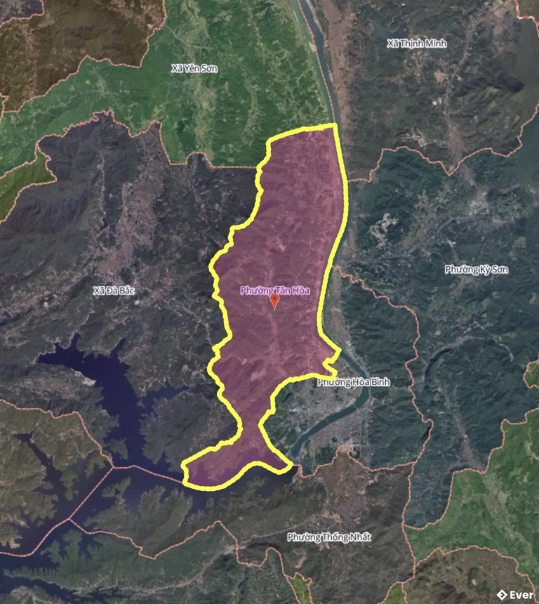 Bản đồ phường Tân Hòa, Phú Thọ sau sáp nhập