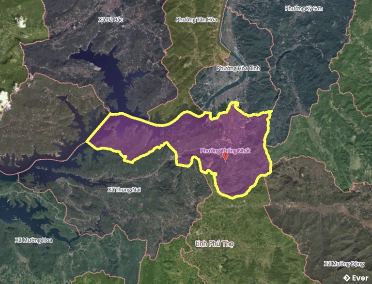 Bản đồ phường Thống Nhất, Phú Thọ sau sáp nhập