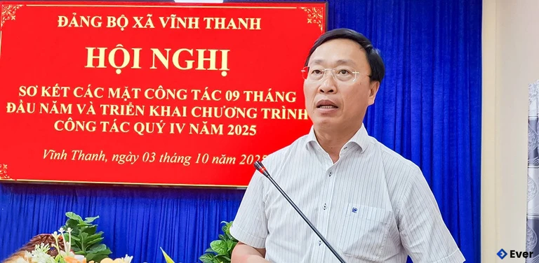 Hội nghị sơ kết 9 tháng của đảng bộ xã Vĩnh Thanh