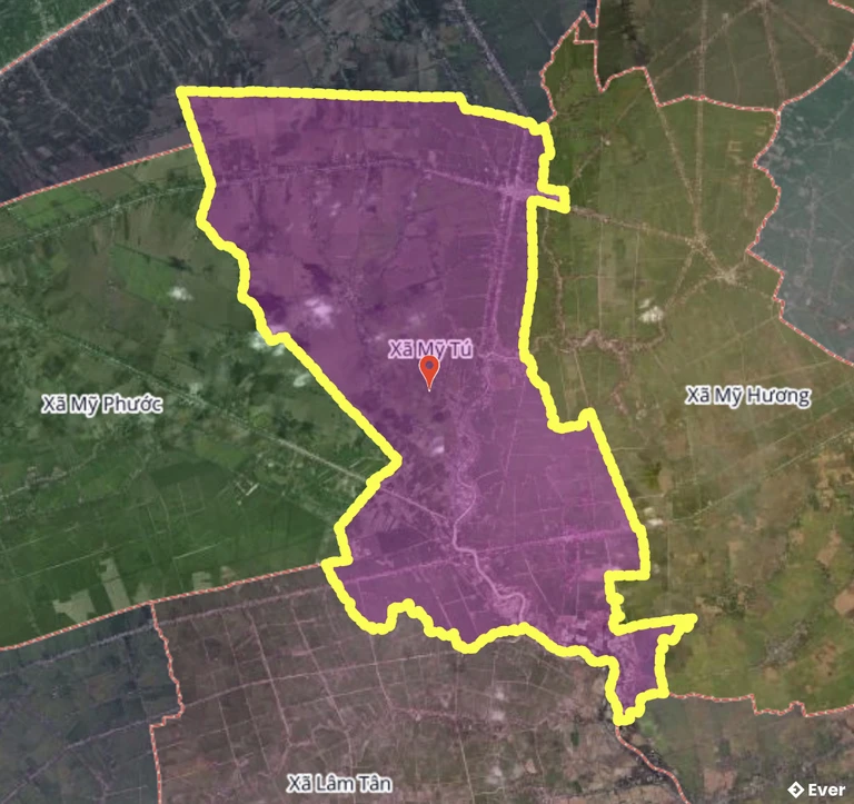 Bản đồ xã Mỹ Tú, Cần Thơ sau sáp nhập