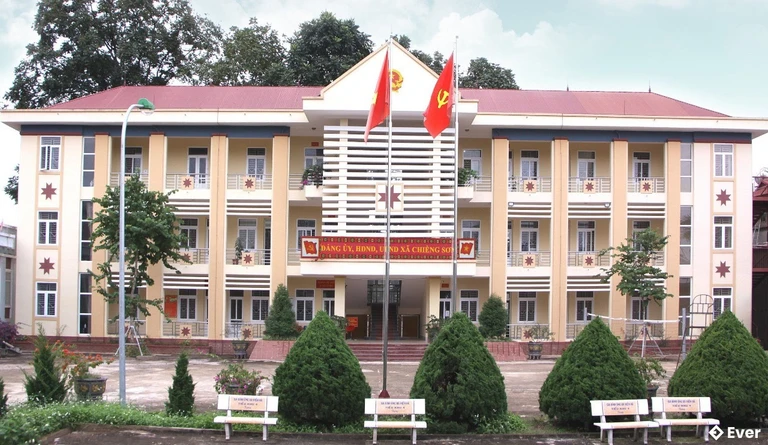 Diện mạo UBND xã Chiềng Sơn sau sáp nhập