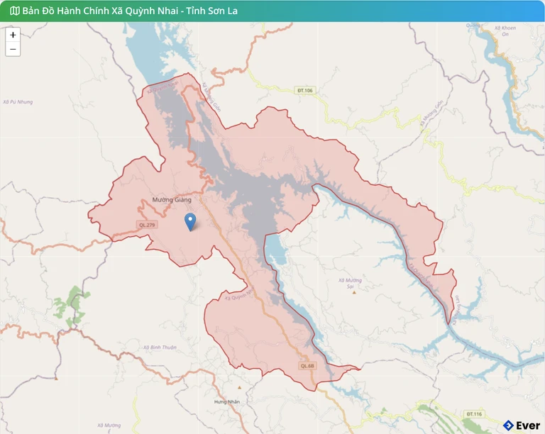 Bản đồ hành chính xã Quỳnh Nhai