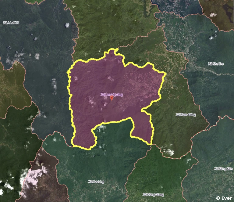 Bản đồ xã Long Quảng, Huế sau sáp nhập