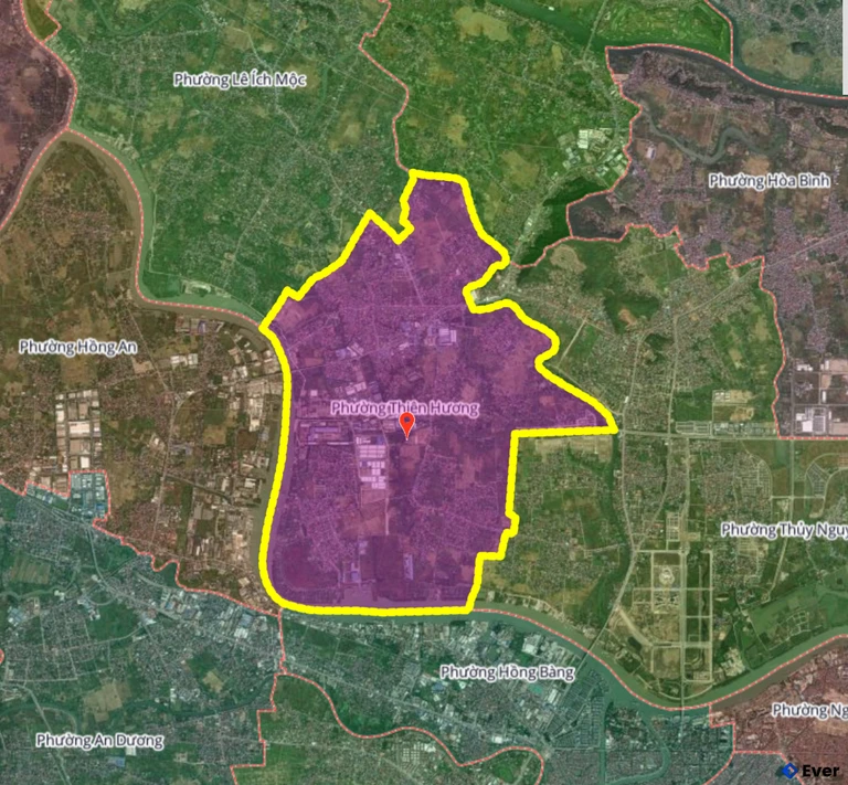 Bản đồ phường Thiên Hương, Hải Phòng sau sáp nhập