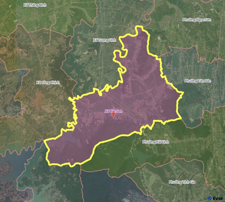 Bản đồ xã Các Sơn, Thanh Hóa sau sáp nhập