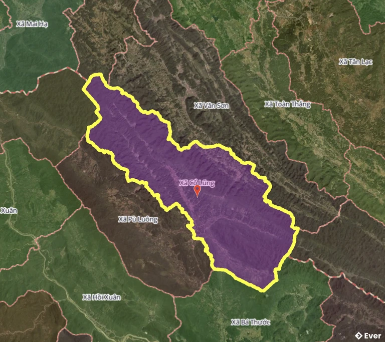 Bản đồ xã Cổ Lũng, Thanh Hóa sau sáp nhập