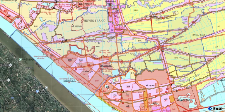 Bản đồ quy hoạch xã Hàm Giang