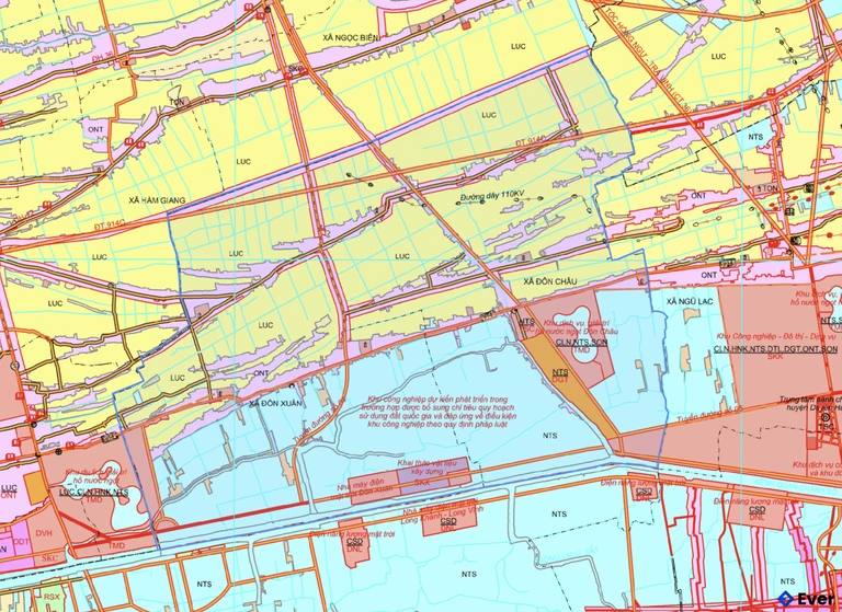 Bản đồ quy hoạch xã Đôn Châu