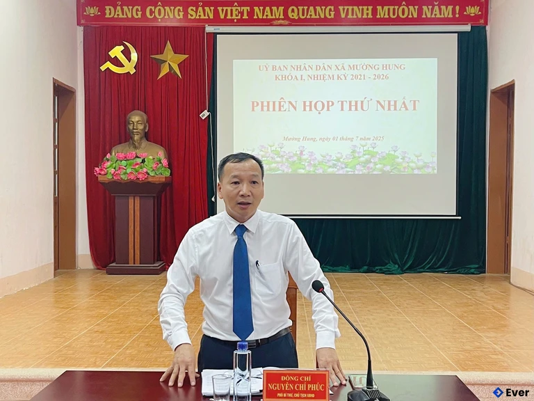 Trụ sở hành chính xã Mường Hung sau sáp nhập