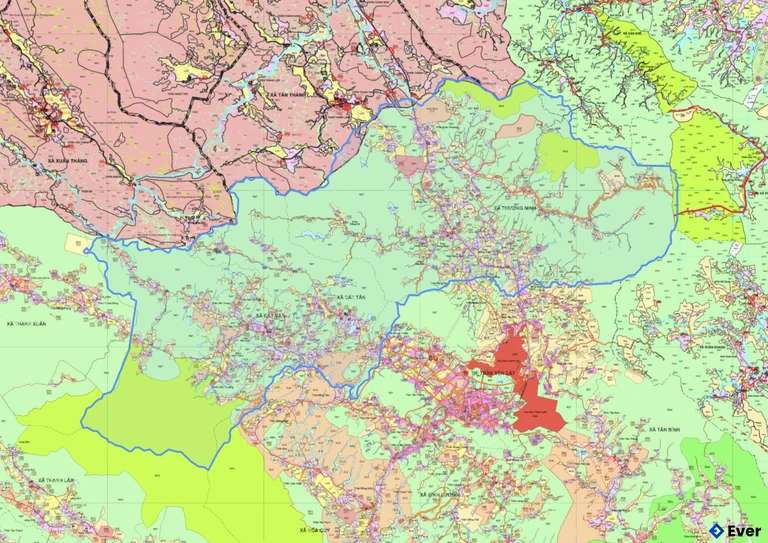 Bản đồ quy hoạch xã Thượng Ninh