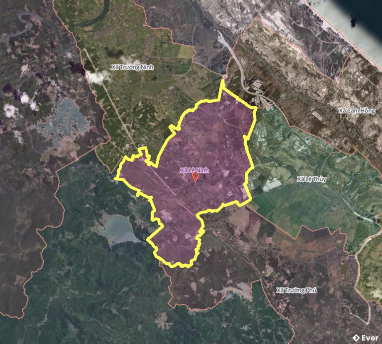 Bản đồ xã Lệ Ninh, Quảng Trị sau sáp nhập