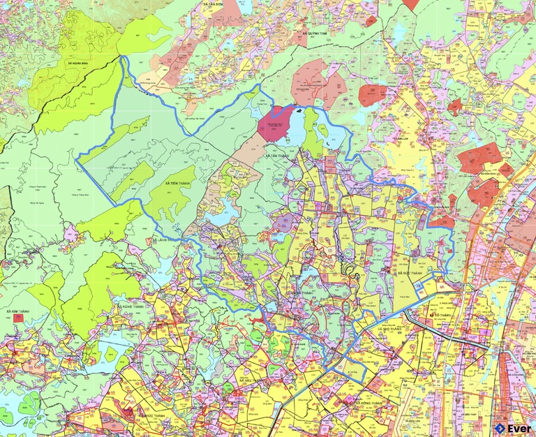 Bản đồ quy hoạch xã Bình Minh