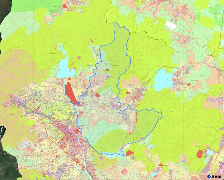 Bản đồ quy hoạch xã Bác Ái
