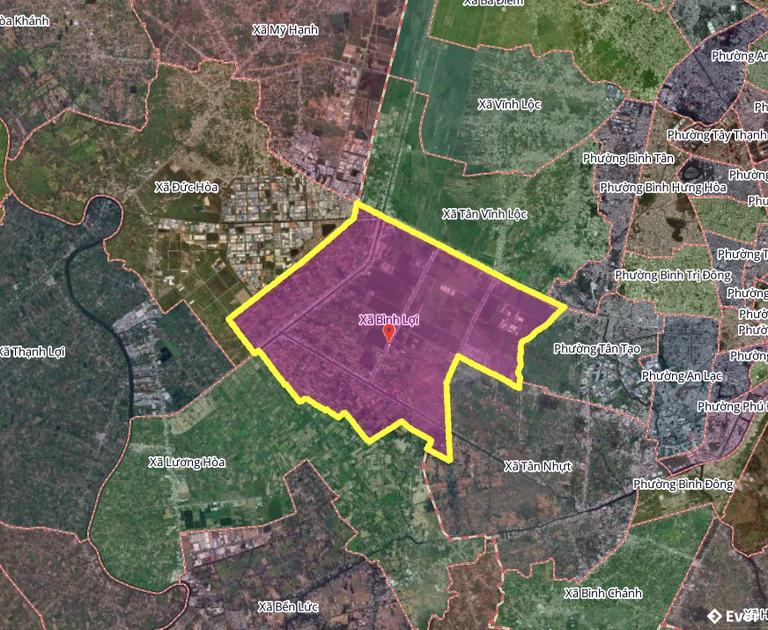 Bản đồ xã Bình Lợi, thành phố Hồ Chí Minh sau sáp nhập