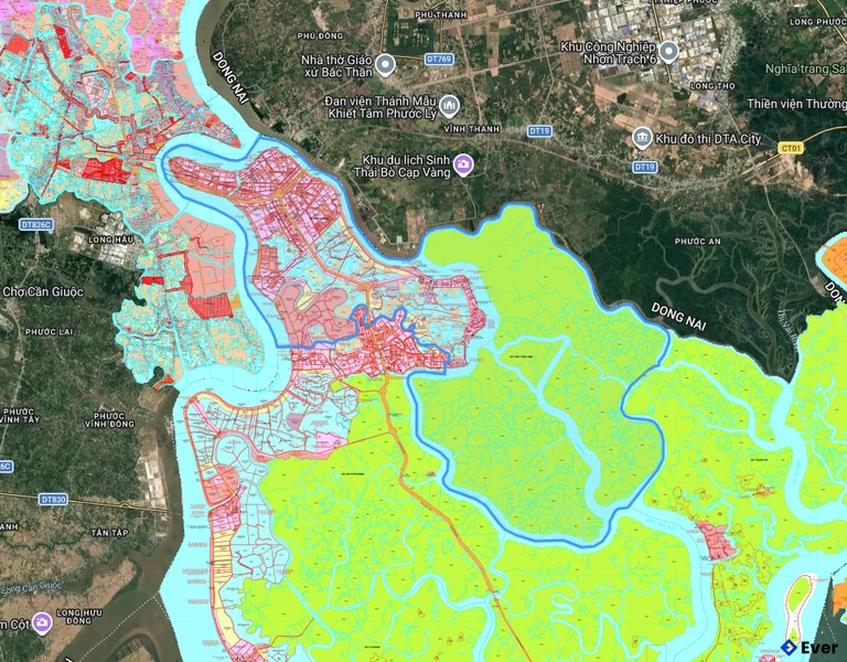 Bản đồ quy hoạch xã Bình Khánh