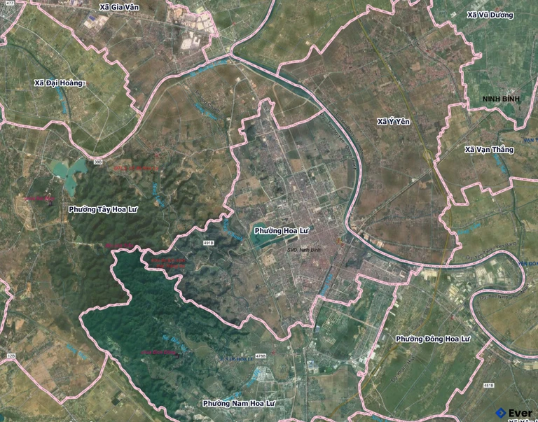 Bản đồ phường Hoa Lư, Ninh Bình sau sáp nhập