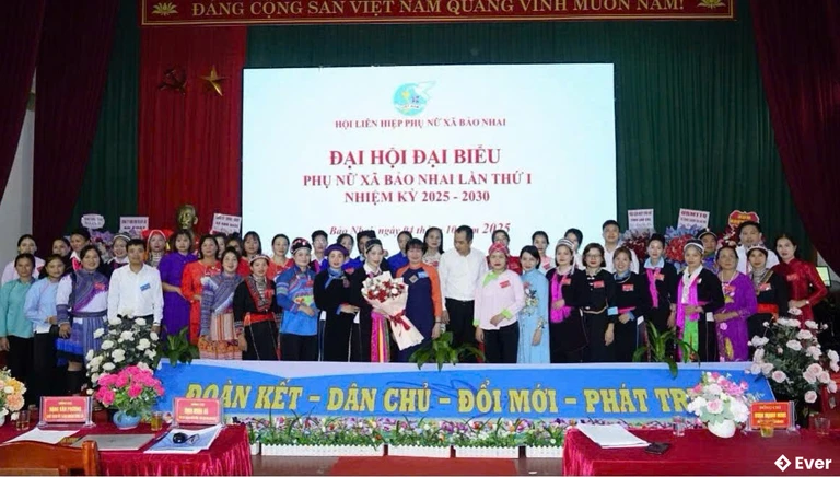 Ban Chấp hành Hội LHPN xã Bảo Nhai ra mắt đại hội