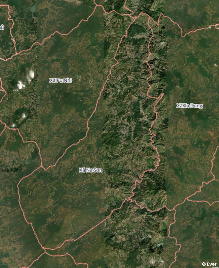 Bản đồ địa hình xã Na Son