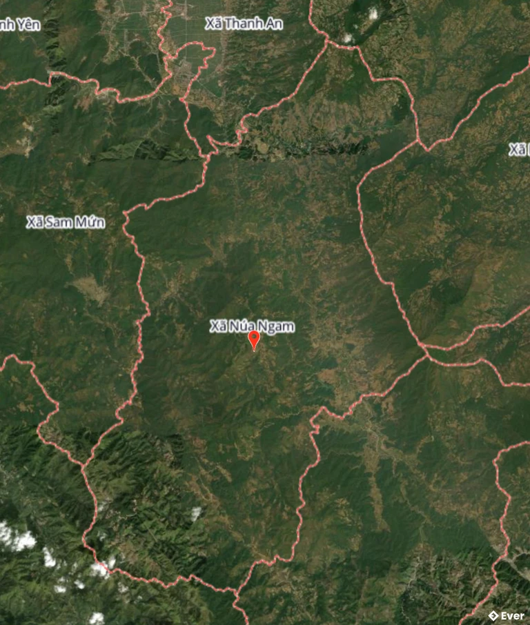Bản đồ địa hình xã Núa Ngam